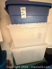 MaxSold Auction: Storage Bins, Fabric Cubes & Stackable Drawer Organizers C - Niagara Falls (Ontario, Canada) Moving Online Auction - January Drive