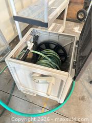 MaxSold Auction: SunCast Medium Hose Storage Box with Internal Reel A - Niagara Falls (Ontario, Canada) Moving Online Auction - January Drive