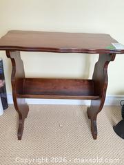 MaxSold Auction: Traditional Mahogany Veneer Magazine Rack B - Niagara Falls (Ontario, Canada) Moving Online Auction - January Drive