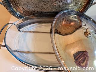 MaxSold Auction: Viking Plate Silverplated Serving & Tea Set B - Niagara Falls (Ontario, Canada) Moving Online Auction - January Drive