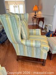 MaxSold Auction: Wingback Chair and Ottoman Set C - Niagara Falls (Ontario, Canada) Moving Online Auction - January Drive