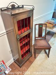 MaxSold Auction: Wood Display Cabinet and Rocking Chair Lot B - Niagara Falls (Ontario, Canada) Moving Online Auction - January Drive