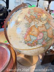 MaxSold Auction: Wood Lidded Box, Decorative Glass Bowl & Tabletop Globe A - Niagara Falls (Ontario, Canada) Moving Online Auction - January Drive