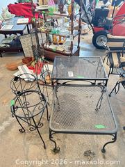 MaxSold Auction: Wrought Iron Outdoor Side Tables, Plant Stands C - Niagara Falls (Ontario, Canada) Moving Online Auction - January Drive