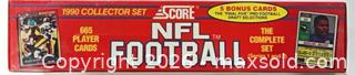 MaxSold Auction: 1990 Score NFL Trading Card Complete Set (Series 1 & 2) BNIP - Cobourg (Ontario, Canada) SELLER MANAGED Reseller Online Auction - Elgin Street West