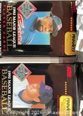 MaxSold Auction: 1992 Pinnacle Score Premier Series One MLB Wax Packs (12) - Cobourg (Ontario, Canada) SELLER MANAGED Reseller Online Auction - Elgin Street West