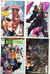 MaxSold Auction: Deathstroke Comic Book Lot — Issues 38, 43 & Variant Issues (4) - Cobourg (Ontario, Canada) SELLER MANAGED Reseller Online Auction - Elgin Street West