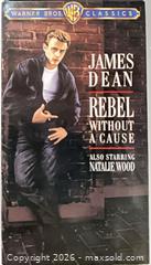 MaxSold Auction: Mattel Timeless Treasures James Dean Doll with Two James Dean VHS - Cobourg (Ontario, Canada) SELLER MANAGED Reseller Online Auction - Elgin Street West