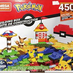 MaxSold Auction: Mega Construx Pokémon Building Set — Pikachu & Eevee (450 pcs) - Cobourg (Ontario, Canada) SELLER MANAGED Reseller Online Auction - Elgin Street West