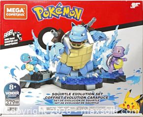MaxSold Auction: Mega Construx Pokémon Squirtle Evolution Set (379 pcs) - Cobourg (Ontario, Canada) SELLER MANAGED Reseller Online Auction - Elgin Street West