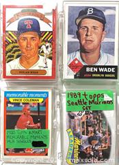 MaxSold Auction: MLB Baseball Trading Card Lot — 200+ Cards (1980s–90s) - Cobourg (Ontario, Canada) SELLER MANAGED Reseller Online Auction - Elgin Street West