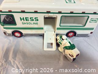 MaxSold Auction: 1998 Hess RV & Motorcycle Toy Truck Playset, White/Green - Ottawa (Ontario, Canada) SELLER MANAGED Commercial Liquidation Online Auction - Grenfell