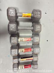 MaxSold Auction: CAP Barbell Cast Iron Dumbbell Set — Multiple Pairs - Ottawa (Ontario, Canada) SELLER MANAGED Commercial Liquidation Online Auction - Grenfell