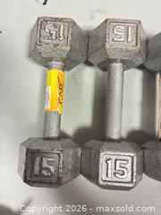 MaxSold Auction: CAP Barbell Cast Iron Dumbbell Set — Multiple Pairs - Ottawa (Ontario, Canada) SELLER MANAGED Commercial Liquidation Online Auction - Grenfell