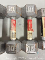 MaxSold Auction: CAP Barbell Cast Iron Dumbbell Set — Multiple Pairs - Ottawa (Ontario, Canada) SELLER MANAGED Commercial Liquidation Online Auction - Grenfell