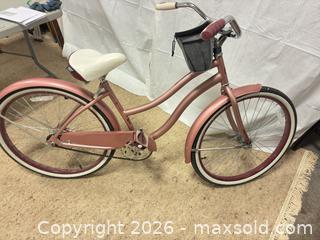 MaxSold Auction: Huffy 26 inch Pink/Rose Gold Cruiser Bicycle - Ottawa (Ontario, Canada) SELLER MANAGED Commercial Liquidation Online Auction - Grenfell