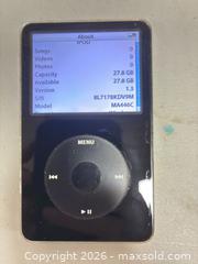 MaxSold Auction: iPod Classic 30GB Black Front / Chrome Back MA446C - Ottawa (Ontario, Canada) SELLER MANAGED Commercial Liquidation Online Auction - Grenfell