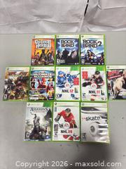 MaxSold Auction: Lot of 11 Xbox 360 Games, including Guitar Hero & Rock Band - Ottawa (Ontario, Canada) SELLER MANAGED Commercial Liquidation Online Auction - Grenfell