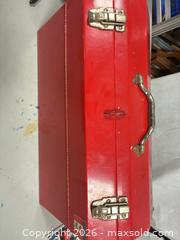 MaxSold Auction: Mastercraft Red Metal Toolbox / Chest, Medium - Ottawa (Ontario, Canada) SELLER MANAGED Commercial Liquidation Online Auction - Grenfell