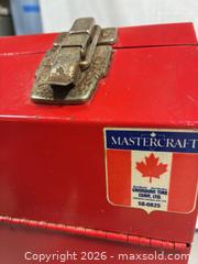 MaxSold Auction: Mastercraft Red Metal Toolbox / Chest, Medium - Ottawa (Ontario, Canada) SELLER MANAGED Commercial Liquidation Online Auction - Grenfell