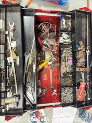 MaxSold Auction: Mastercraft Red Metal Toolbox / Chest, Medium - Ottawa (Ontario, Canada) SELLER MANAGED Commercial Liquidation Online Auction - Grenfell