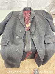 MaxSold Auction: Men's Gray Wool & Cashmere Overcoat, Large - Ottawa (Ontario, Canada) SELLER MANAGED Commercial Liquidation Online Auction - Grenfell