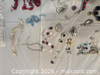 MaxSold Auction: Mixed Costume & Sterling Jewelry Lot: Necklaces, Earrings, Brooches - Ottawa (Ontario, Canada) SELLER MANAGED Commercial Liquidation Online Auction - Grenfell
