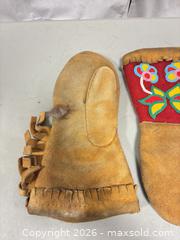 MaxSold Auction: Native-Style Leather/Suede Beaded Fringe Mittens (Pair) - Ottawa (Ontario, Canada) SELLER MANAGED Commercial Liquidation Online Auction - Grenfell