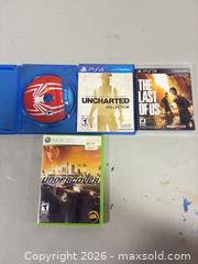 MaxSold Auction: PS4/PS3/Xbox 360 Game Lot: Uncharted, The Last of Us, Spider-Man, NFS - Ottawa (Ontario, Canada) SELLER MANAGED Commercial Liquidation Online Auction - Grenfell