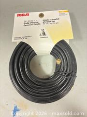 MaxSold Auction: RCA RG59 50 ft Coaxial Cable with Gold-Plated F-Type Connectors - Ottawa (Ontario, Canada) SELLER MANAGED Commercial Liquidation Online Auction - Grenfell