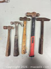 MaxSold Auction: Set of 5 Hammers: Claw, Ball Peen & Cross Peen - Ottawa (Ontario, Canada) SELLER MANAGED Commercial Liquidation Online Auction - Grenfell