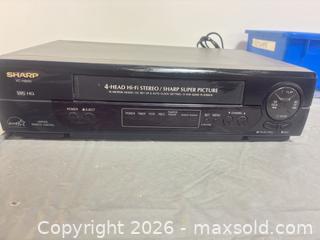MaxSold Auction: Sharp VC-H800 VCR / VHS Player S?VHS Compatible - Ottawa (Ontario, Canada) SELLER MANAGED Commercial Liquidation Online Auction - Grenfell