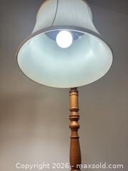 MaxSold Auction: Solid Wood Floor Lamp with Integrated Shelf/Side Table - Ottawa (Ontario, Canada) SELLER MANAGED Commercial Liquidation Online Auction - Grenfell