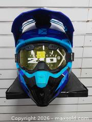 MaxSold Auction: CKX Titan Snowmobile Helmet XXL Blue with Goggles - Augusta (Ontario, Canada) SELLER MANAGED Commercial Liquidation Online Auction - Edward Street