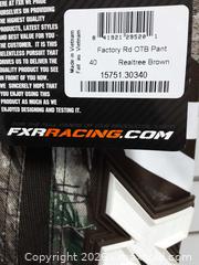 MaxSold Auction: FXR Men's Motocross MX Pants Size 40 Realtree Brown - Augusta (Ontario, Canada) SELLER MANAGED Commercial Liquidation Online Auction - Edward Street