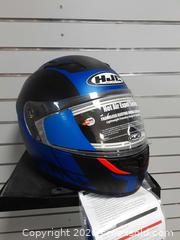 MaxSold Auction: HJC XL Full Face Snowmobile Helmet Blue/Black Matte DOT - Augusta (Ontario, Canada) SELLER MANAGED Commercial Liquidation Online Auction - Edward Street