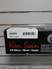 MaxSold Auction: Ken Sean ATV Mirrors, Pair, Oval 5.25" for 7/8" Handlebars - Augusta (Ontario, Canada) SELLER MANAGED Commercial Liquidation Online Auction - Edward Street