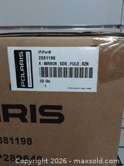 MaxSold Auction: Polaris RZR Folding Side Mirror Set 2881198 Black - Augusta (Ontario, Canada) SELLER MANAGED Commercial Liquidation Online Auction - Edward Street
