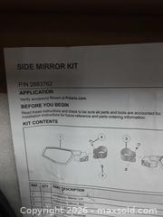 MaxSold Auction: Polaris Side Mirror Kit 2883762 for RZR - Augusta (Ontario, Canada) SELLER MANAGED Commercial Liquidation Online Auction - Edward Street