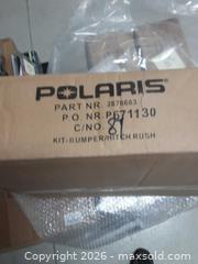 MaxSold Auction: Polaris Snowmobile Steel Bumper/Hitch Part 2878683 Black Powder Coat - Augusta (Ontario, Canada) SELLER MANAGED Commercial Liquidation Online Auction - Edward Street