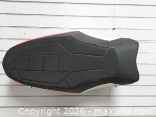 MaxSold Auction: Snowmobile Seat Assembly for Polaris - Black/Red/White - Augusta (Ontario, Canada) SELLER MANAGED Commercial Liquidation Online Auction - Edward Street