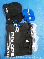 MaxSold Auction: Sunglasses for 2 with Polaris Lot: T-shirts, Beanies, Koozies & Keyring - Augusta (Ontario, Canada) SELLER MANAGED Commercial Liquidation Online Auction - Edward Street