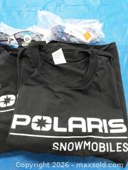 MaxSold Auction: Sunglasses for 2 with Polaris Lot: T-shirts, Beanies, Koozies & Keyring - Augusta (Ontario, Canada) SELLER MANAGED Commercial Liquidation Online Auction - Edward Street