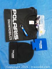 MaxSold Auction: Sunglasses with Polaris Apparel & Accessories Lot — T-Shirt XL, Beanie, Keychain, Koozie - Augusta (Ontario, Canada) SELLER MANAGED Commercial Liquidation Online Auction - Edward Street