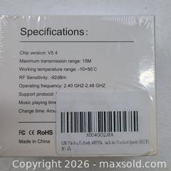 MaxSold Auction: GJB WIRELESS earbuds new sealed  - Waterford (New Jersey, USA) SELLER MANAGED Downsizing Online Auction - Chew Road (STORAGE)