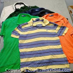 MaxSold Auction:  Lot of seven (7) vintage Ralph Lauren polo shirts men's - Waterford (New Jersey, USA) SELLER MANAGED Downsizing Online Auction - Chew Road (STORAGE)