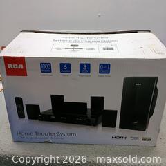 MaxSold Auction: RCA HOME Theater System new in box - Waterford (New Jersey, USA) SELLER MANAGED Downsizing Online Auction - Chew Road (STORAGE)