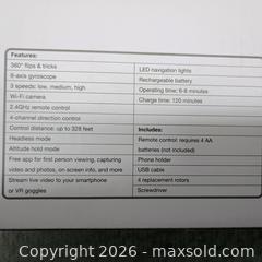 MaxSold Auction: Sky rider x-25 cloudctaft drone NEW - Waterford (New Jersey, USA) SELLER MANAGED Downsizing Online Auction - Chew Road (STORAGE)