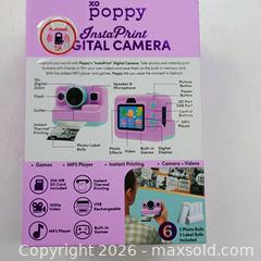 MaxSold Auction: Xo poppy insta print digital camera new - Waterford (New Jersey, USA) SELLER MANAGED Downsizing Online Auction - Chew Road (STORAGE)