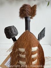MaxSold Auction: Authentic Miniature Zulu Shield, Knopkierie, and Spear - African Wall Decor - Kingston (Ontario, Canada) SELLER MANAGED Downsizing Online Auction - Bishop Street